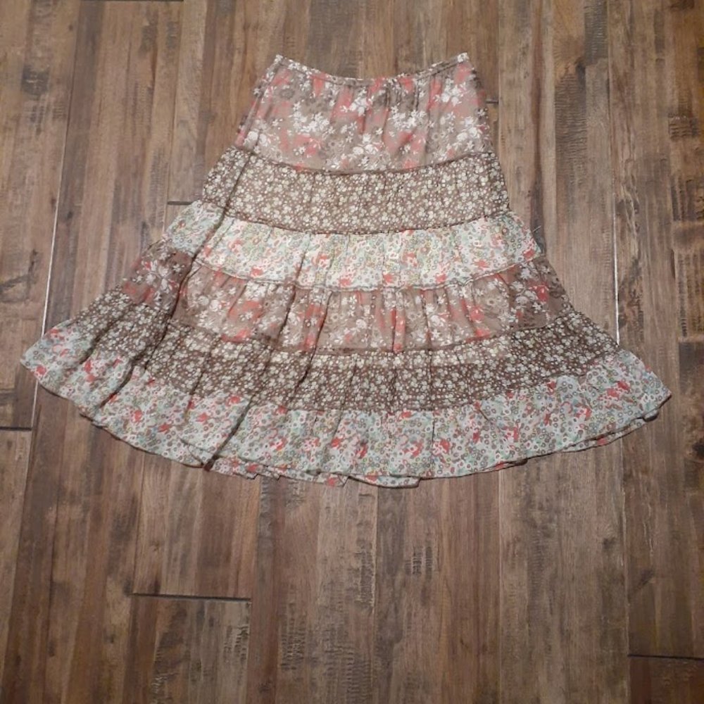 Christopher and Banks Tiered Skirt Size Small